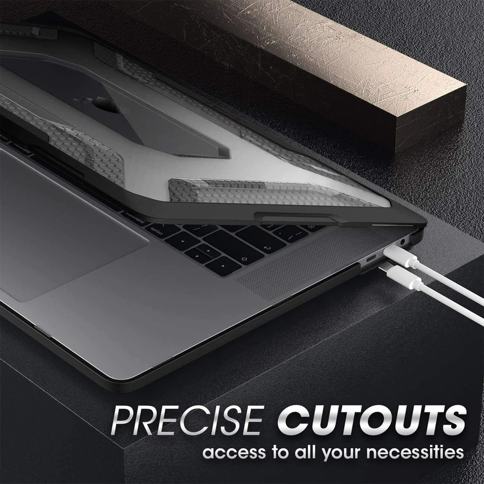 SUPCASE for Apple MacBook Pro 16 inch 2019 Rugged Laptop Case Bumper Cover BLACK - Image 4 of 4