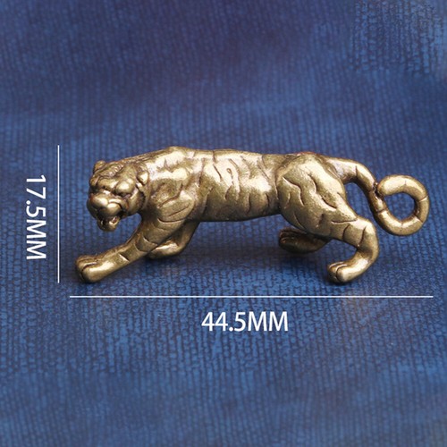 Massive Messing Tiger Figur Statue Tierfiguren Spielzeug Haus Schreibtisch Deko - Bild 6 von 6