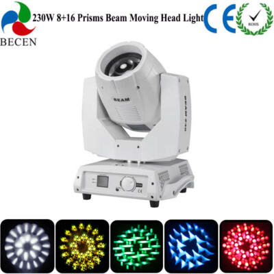 1pcs White Sharpy 230W 7R Beam Moving Head Lights DMX DJ Show Stage Lighting 
