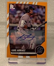 Luis Arraez 2023 Topps Big League -  Electric Orange Autographs #174 