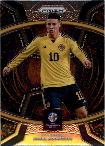 2024 Panini Prizm Copa America James Rodriguez Blue Prizm #070/110