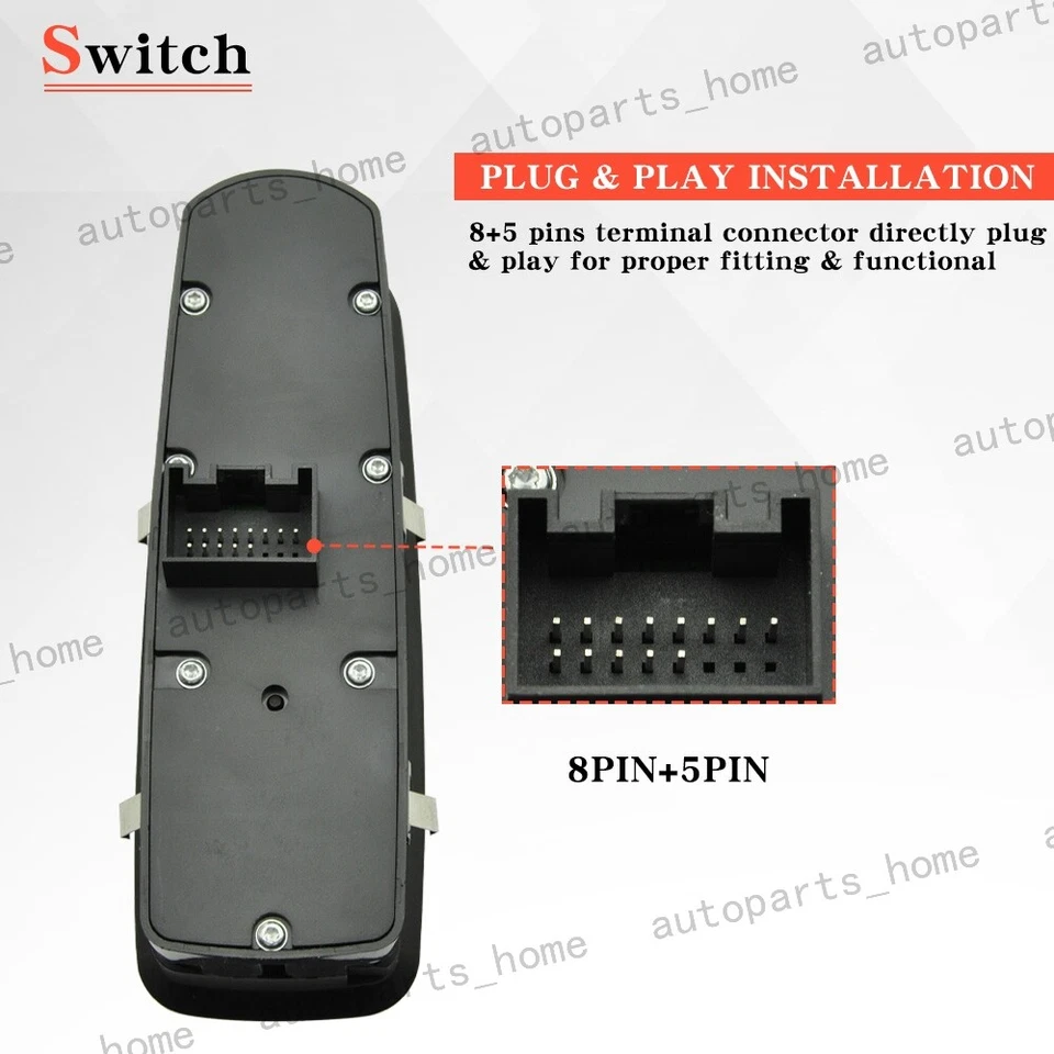 Driver Power Window Switch For Porsche Cayenne Panamera 2010-2014 7PP959858RDML - Изображение 4 из 4
