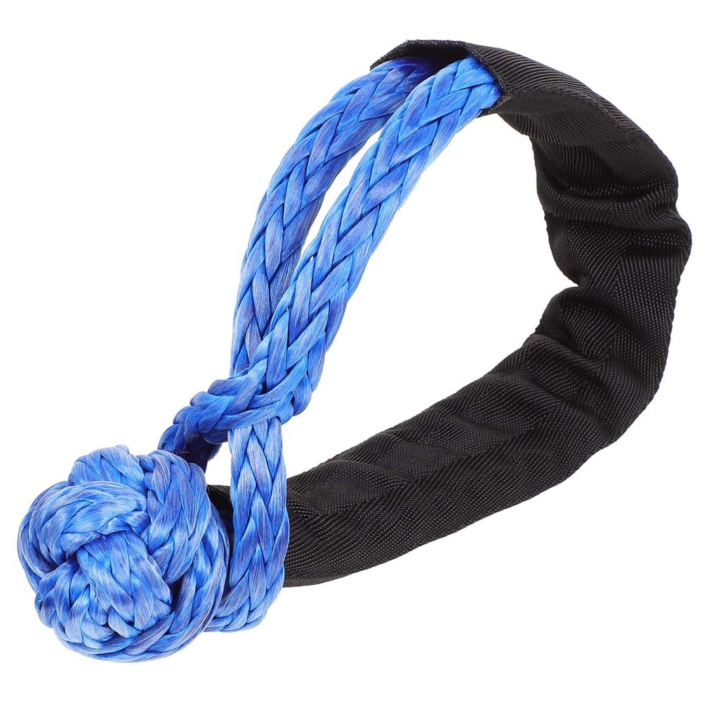 Produktbild von Infreecs Softschäkel 2 Stück – 17 Mm X 50 Cm, 17t Bruchfestigkeit, Mit Gurtschlauchprotektor – Für Offroad, Anhänger, Boot & Mehr – Gelb