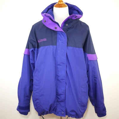 COLUMBIA Women's M - Purple insulated 2 in 1 heavy winter jacket Bugaboo coat