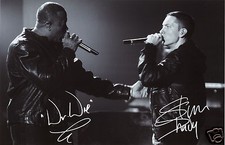 EMINEM & DR DRE AUTOGRAPH SIGNED PHOTO POSTER