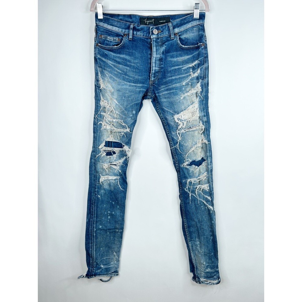 Fagassent Toshiki Aoki Denim Jeans Jesus Cut Distressed Japanese