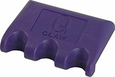 Q-Claw Portable Pool/Billiards Cue Stick Holder/Rack - 3 Place - PURPLE