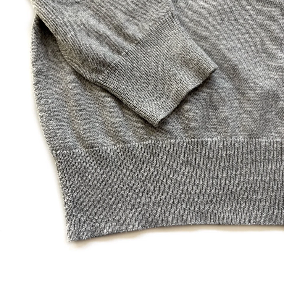 Suéter 100 % algodón gris corte redondo L 10-12 para niños Foto 3 de 4