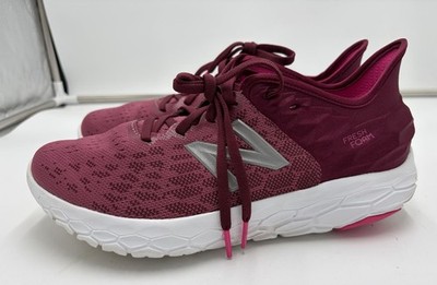 New Balance Fresh Foam Beacon Burgundy Pink Running Shoes Women 9.5 Active R3