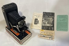 Kodak Junior Six-20 Series II Folding Camera 1930s Bimat Lens Clean Untested