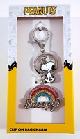 Snoopy Peanuts / Massiver SchlüSselanhäNger Keychain Regenbogen / Neu Ovp Usa