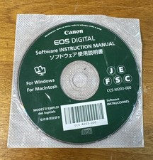 Canon EOS Digital Camera Software Instructional Manual CD For Windows/macintosh