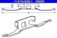 ATE Feder, Bremssattel 11.8116-0200.1 FüR MERCEDES-BENZ VW