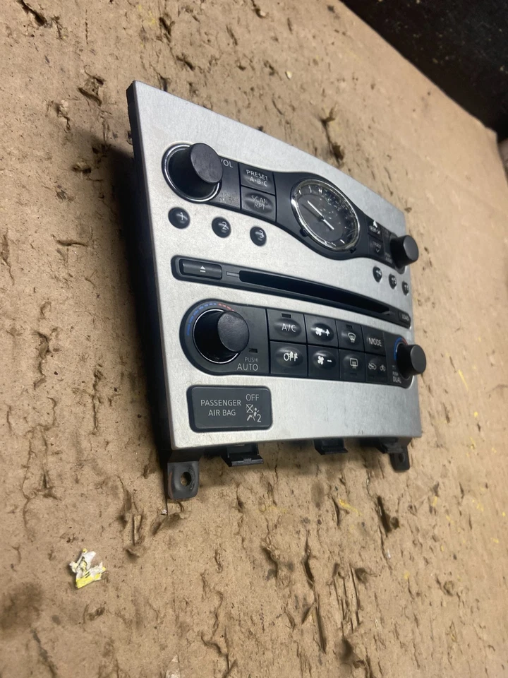 Reproductor de radio Infiniti G35 G37 2007 a 2010 panel de control climático bisel T9007 DG Foto 3 de 4