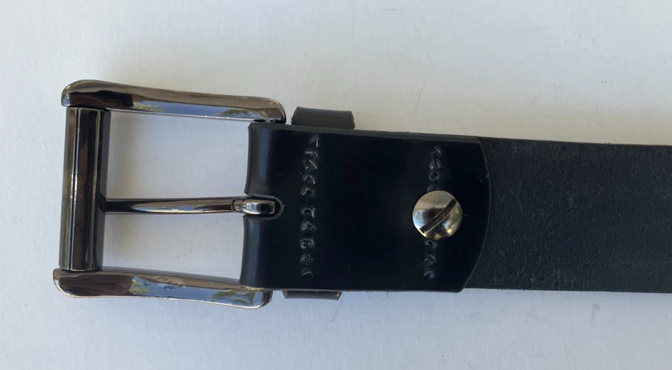 Martin Dingman Belt 38 Black Genuine Bridle Leather - Image 2 of 4