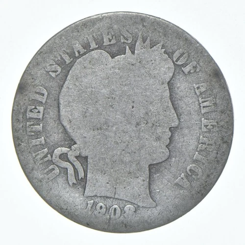 1908-D Barber Dime Estate Coin Collection *353