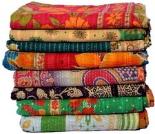 Royal Craft Wholesale Lot of Indian Vintage Kantha Quilt Handmade Throw Reversib