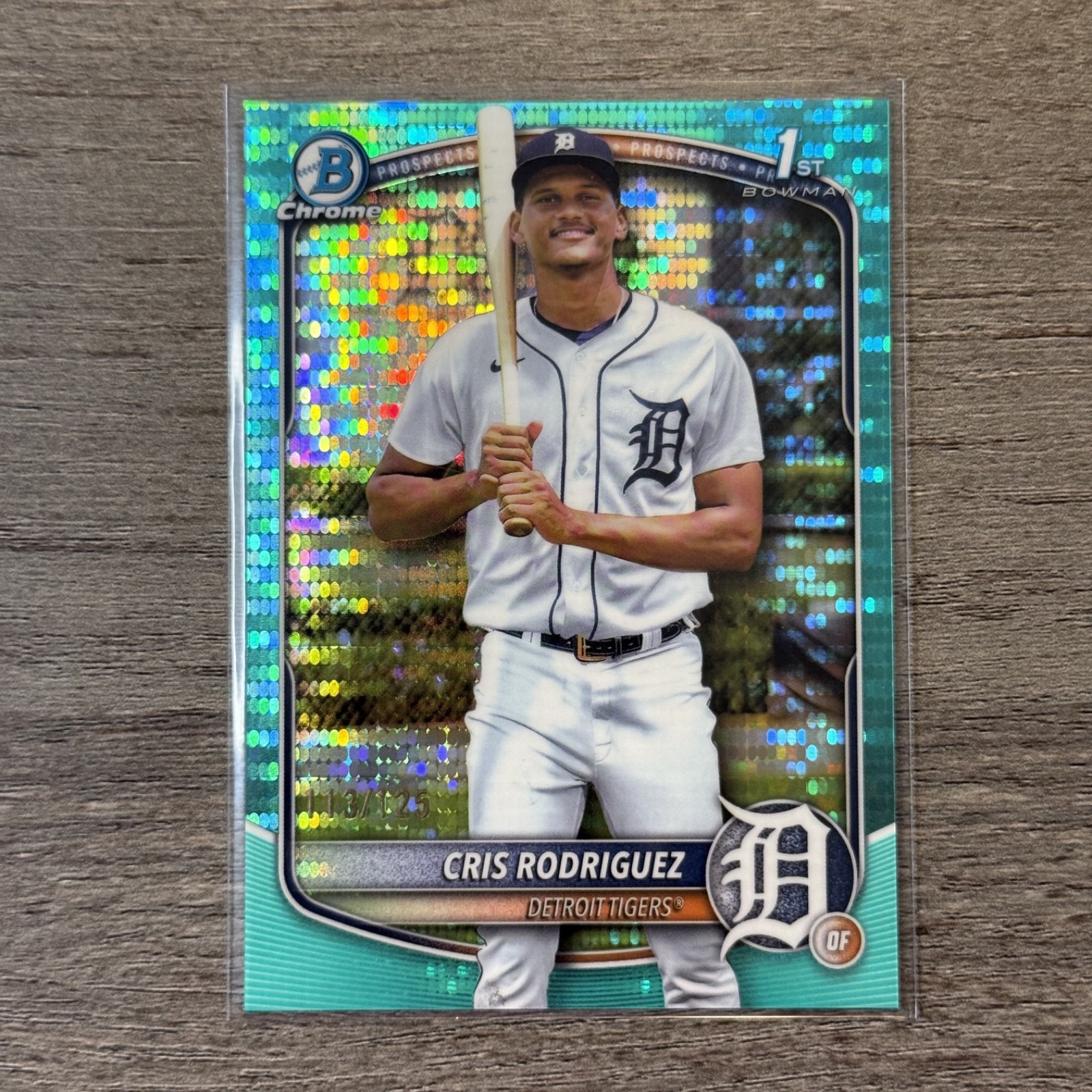 Cris Rodriguez Aqua Pulsar Refractor /125 - 1st Bowman - 2025 Bowman Chrome
