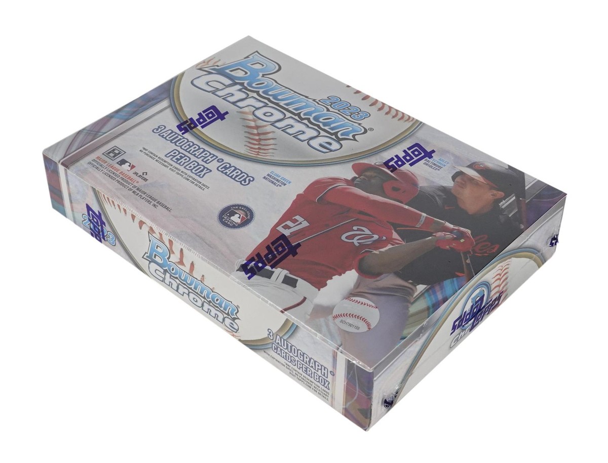 Topps 2023 Bowman Chrome Baseball HTA Choice Box - 3 Cards for 