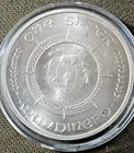 1973 One silver mundinero one troy ounce .999 round