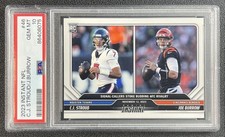 JOE BURROW CJ STROUD PSA 10 2023 PANINI INSTANT NFL #46 ROOKIE AFC RIVALRY /749