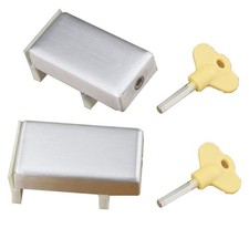 2PCS Sliding Door Window Locks Aluminum Alloy Plastic Steel Window Limit ...