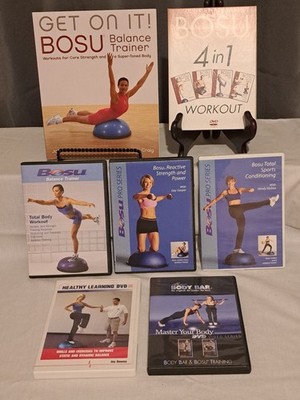 BOSU Balance Trainer DVD + Book Lot