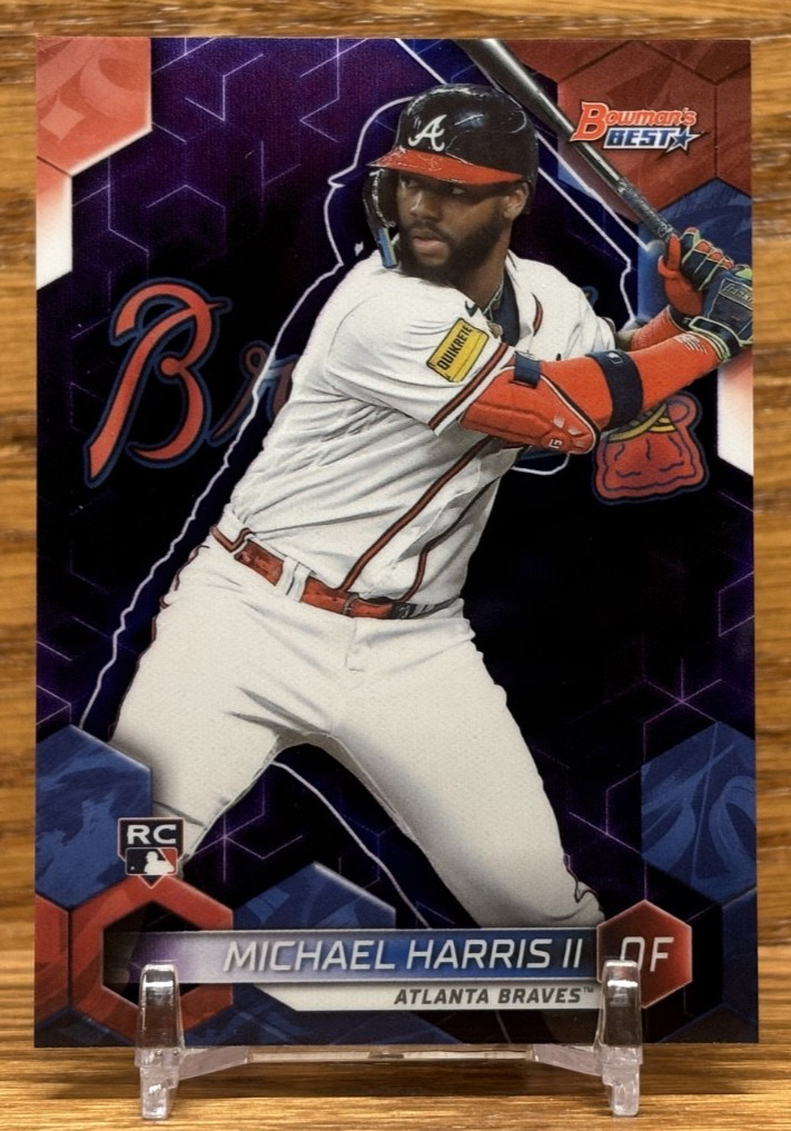 MICHAEL HARRIS II Purple Refractor /250 Rookie | 2023 Bowman's Best BRAVES
