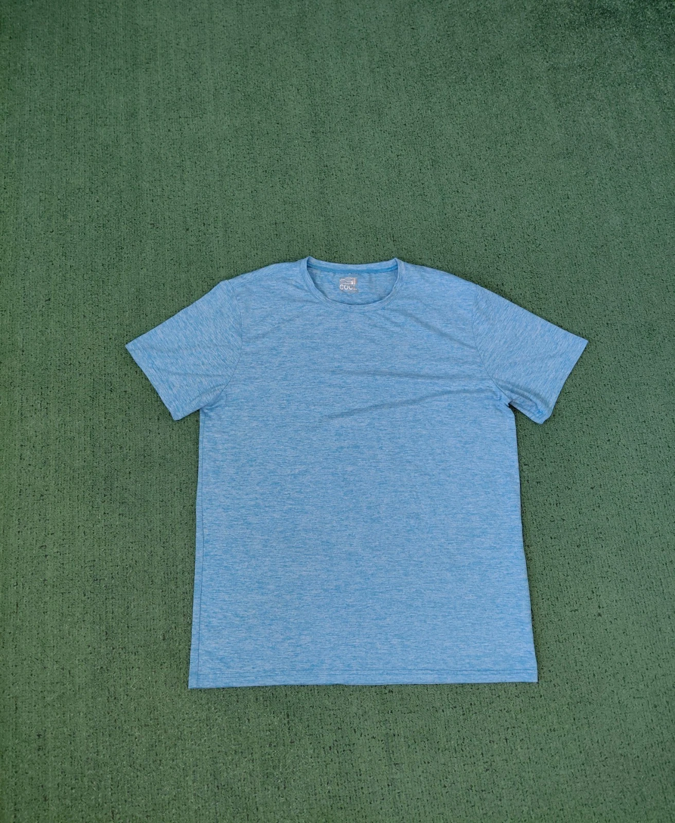 32 Degrees Cool Lightweight Moisture Wicking Quick Dry Blue T Shirt Sz Large