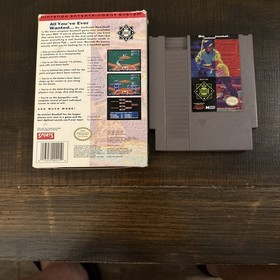 Bo Jackson Baseball Nintendo NES game Complete in Box CIB tested, working