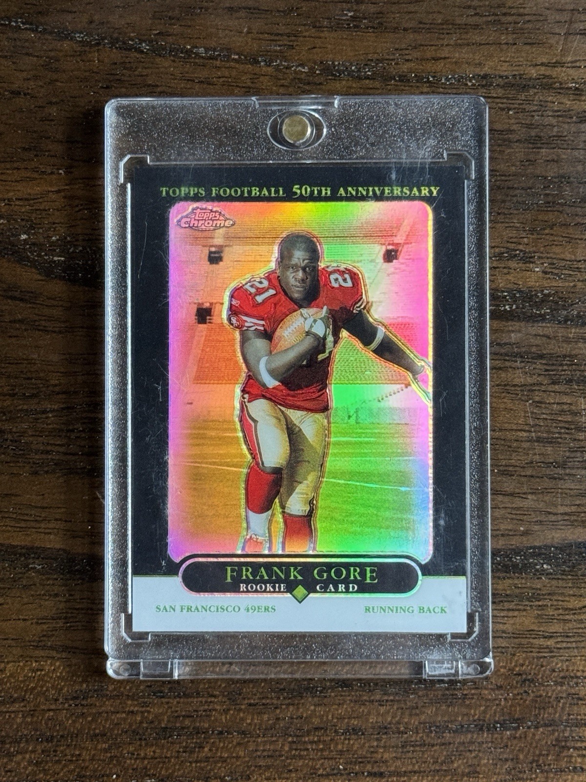 2005 Frank Gore Topps Chrome Black Refractor RC Rookie /100 49ers HOF