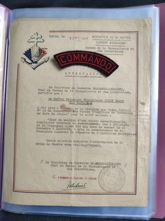 Lot de documents d'un fusilier Marin en Extrême Orient