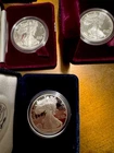 3 COIN BUNDLE-1987, 1989 & 1996 Proof $1 American Silver Eagle Dollar-FREE SHIP