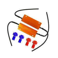 2pcs Load Resistors - Fix LED Bulb Fast Hyper Flash Turn Signal 100W 6ohm