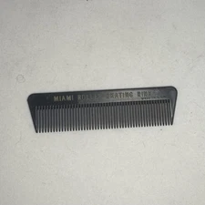 Vintage Miami Roller Skating Rink Hair Comb Miami Beach Florida Four Inches