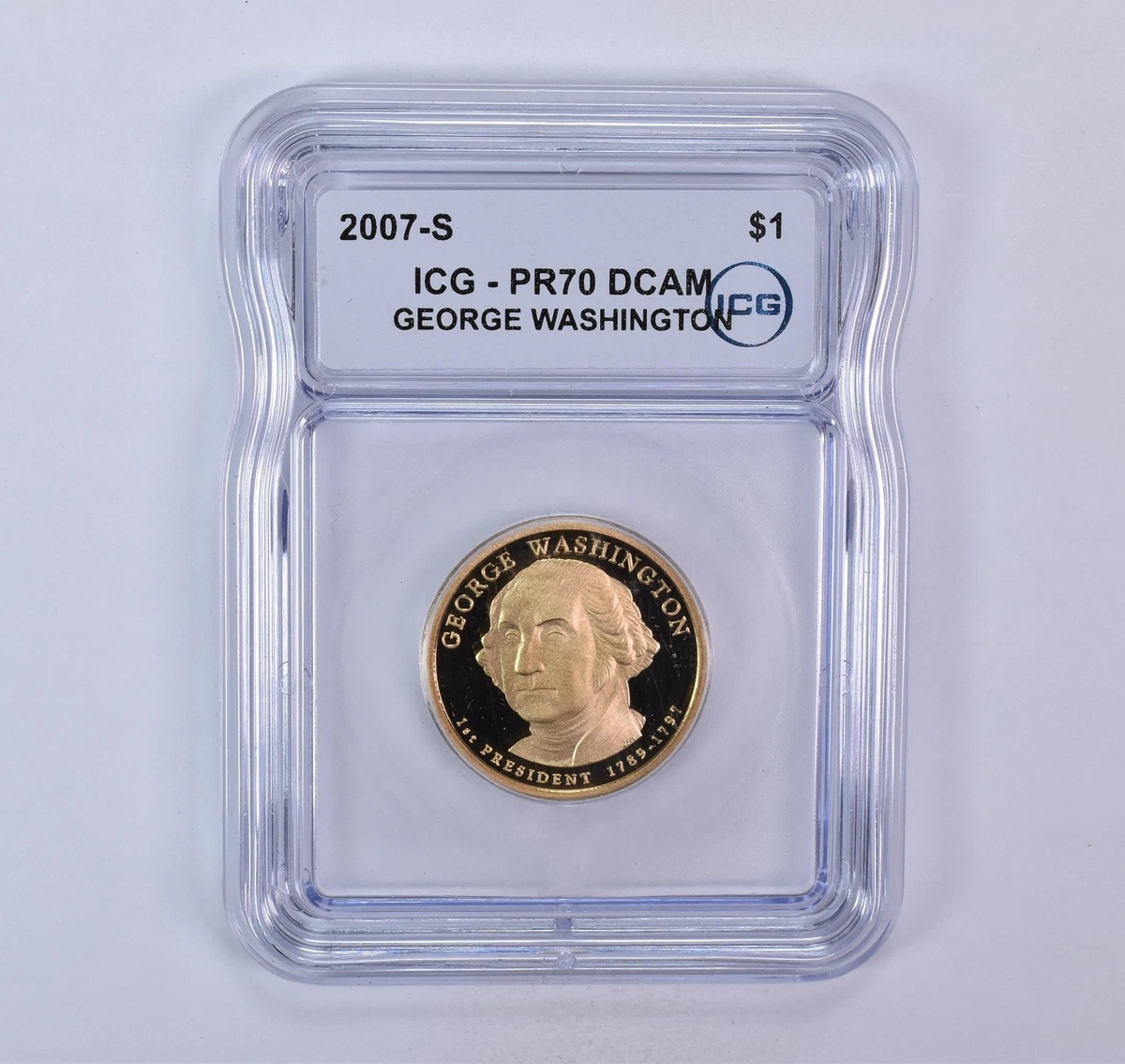 Grade PR 70 ICG 2007 Presidential Dollar Coins (2007-Now) for sale