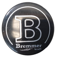 Aftermarket Bremmer Kraft Wheels Black Single Wheel Center Hub Cap Mg-p1706z