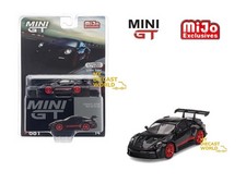 1/64 Mini GT #681 Porsche 911 992 GT3 RS Black with Pyro Red MGT0681