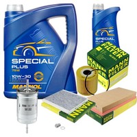 Inspektionspaket 6L Mannol Special Plus 10W-30 FüR Volvo V40 Kombi 1.8 1.6 S40