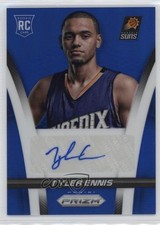 2014-15 Panini Prizm Rookie Auto Blue Prizm 32/349 Tyler Ennis #9 Auto 1dm4