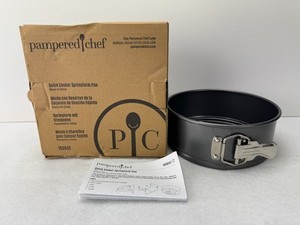 Pampered Chef Quick Cooker Springform Pan #100042 In Original Box 7"