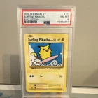2016 Pokemon XY Evolutions Surfing Pikachu 111/108 Secret Rare English PSA 8