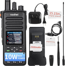 RT-730 10W Heavy Duty Walkie Talkie, Tri Band Ham Radios Long Range 199CH, Recha