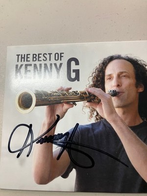 Kenny G: The Best Of PROMO MUSIC AUDIO CD smooth jazz saxophone SIGNED AUTOGRAPH