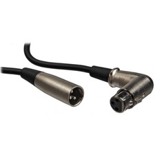 Hosa XFF-105 Balanced Interconnect, Right-Angle XLR Female to XLR Male, 5ft