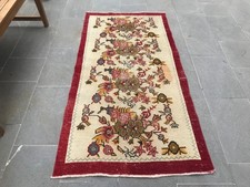 Vintage Turkish Rug, Accent 2,8x5,6 ft (85x17...