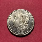 (1) Beautiful Antique 1878-S Morgan Silver Dollar BU-BRILIANT UNCIRCULATED