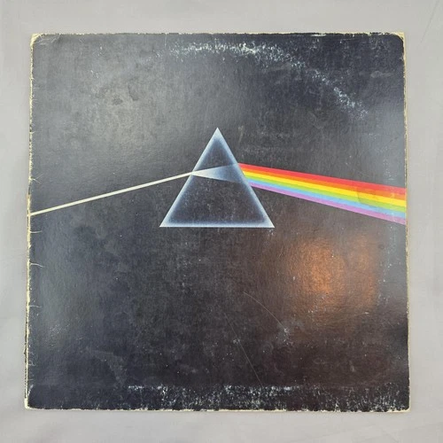 Vintage Pink Floyd Dark Side Of The Moon 12" Black Vinyl LP Prog Rock Album