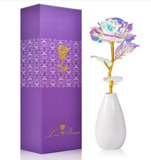 Valentines Day Mom Gifts for Grandma Women-Artificial Rose Fake Flowers