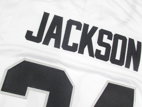 Bo Jackson #34 Las Vegas Oakland Raiders Throwback Player Men's Jersey White - Picture 3 of 3